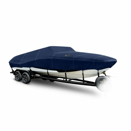EEVELLE Boat Cover DECK BOAT Modified V Inboard Fits 26ft 6in L up to 102in W Navy SFMVPD26102-NVY